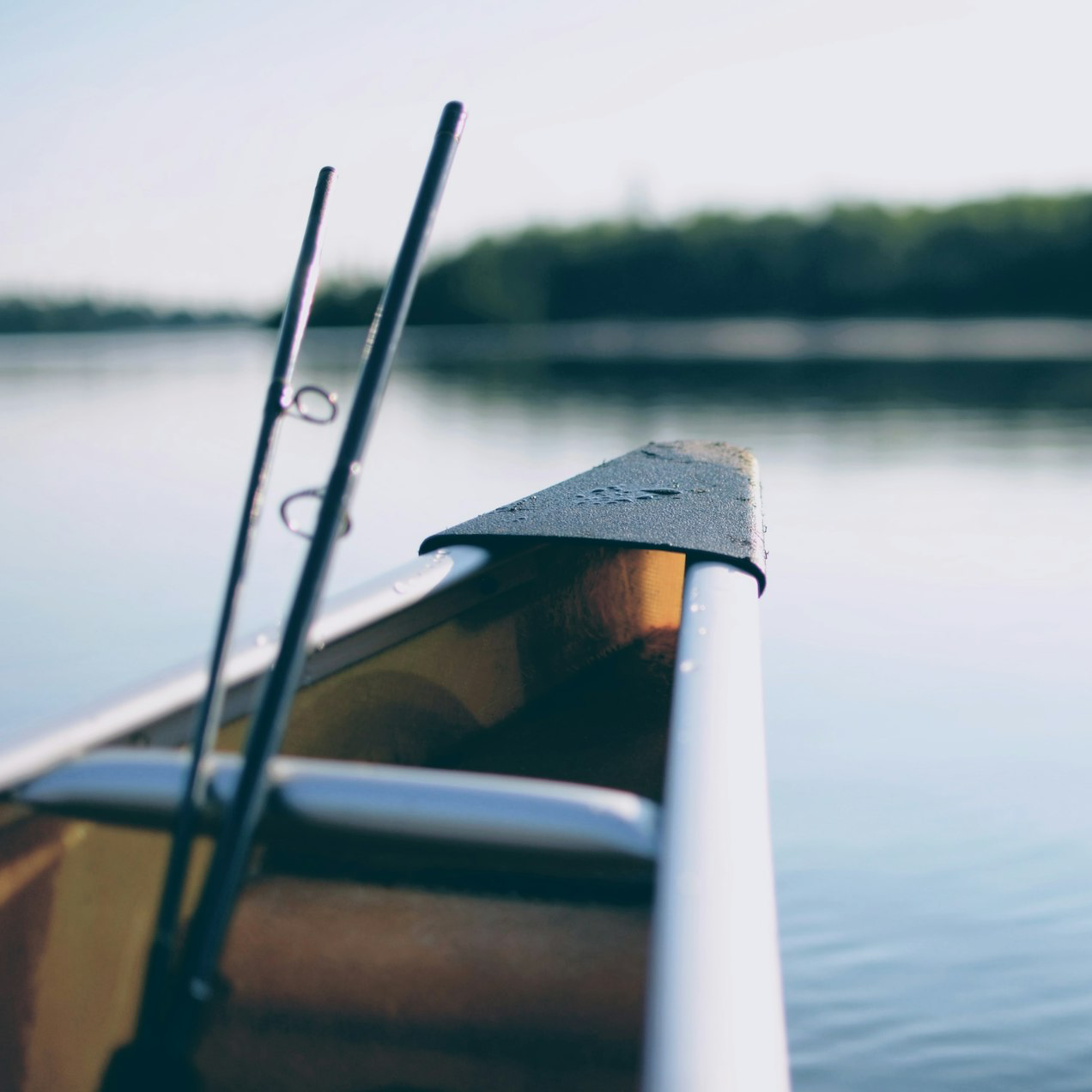 selective focus photography of boat tip